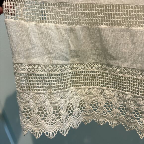 ALICE + OLIVIA Dress Women XS Cream Shift Lace Trimmed Sleeveless Boho Hoco - Picture 8 of 16